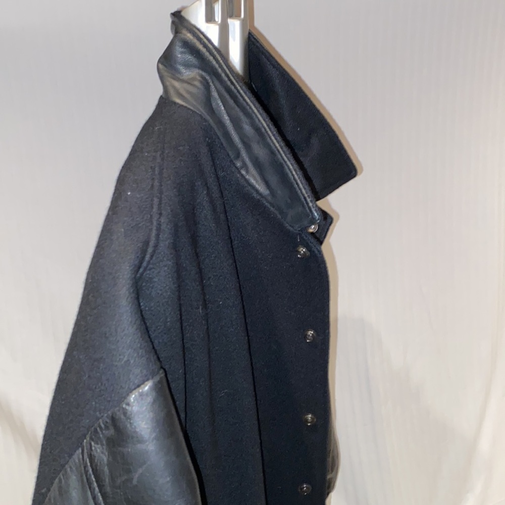 Rare “VERVE” Varsity Style Leather Jacket -Sz. XL - Picture 9 of 13